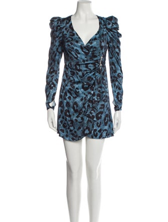 Christian Pellizzari Animal Print Mini Dress