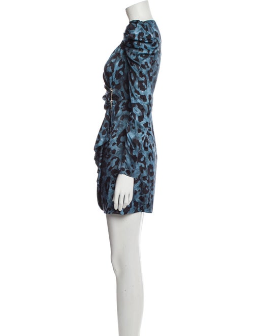 Christian Pellizzari Animal Print Mini Dress