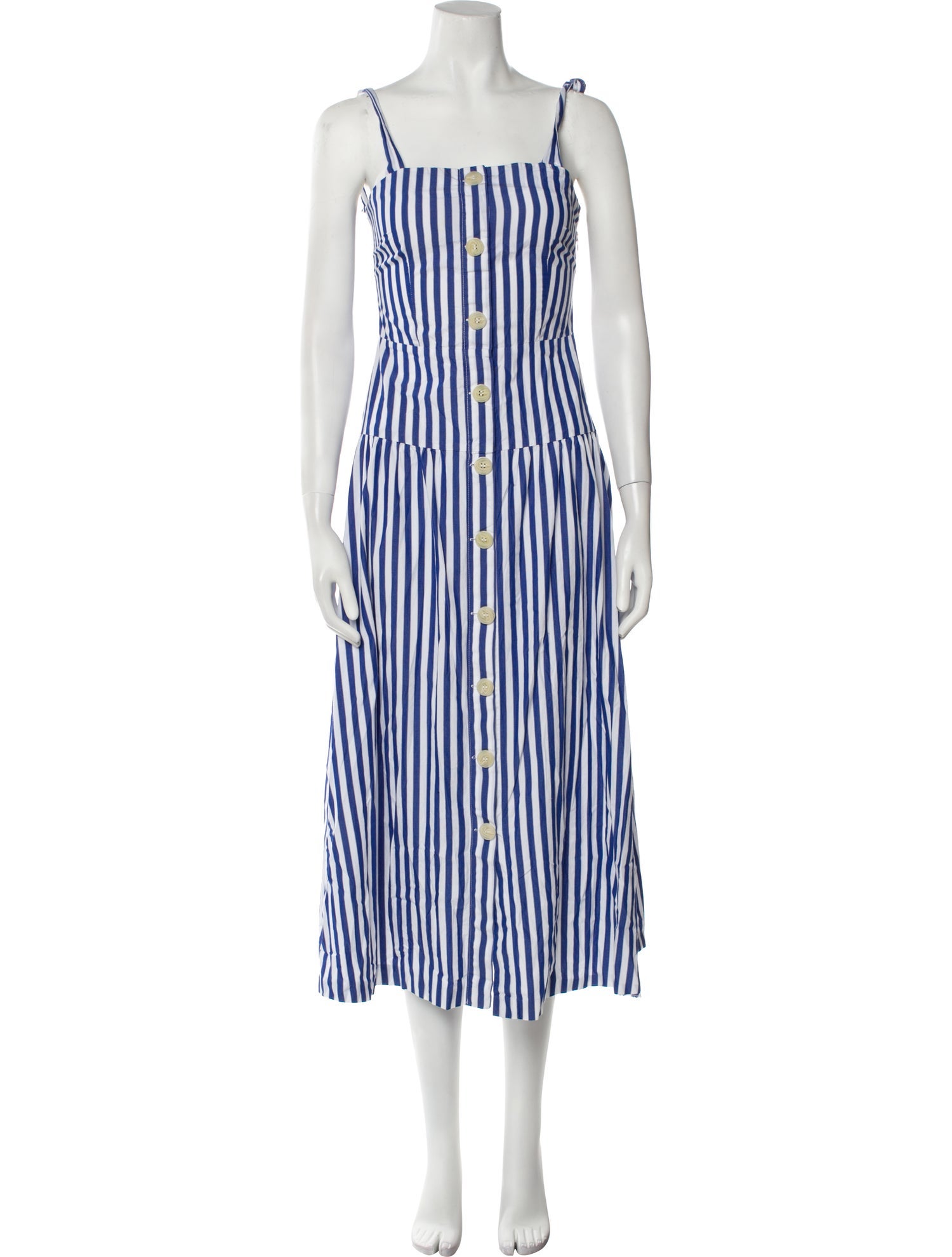 Christian Pellizzari Striped Midi Length Dress