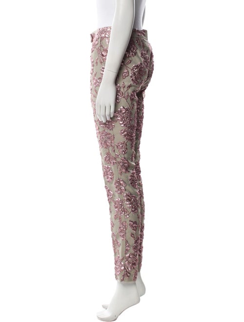 Christian Pellizzari Floral Print Skinny Leg Pants
