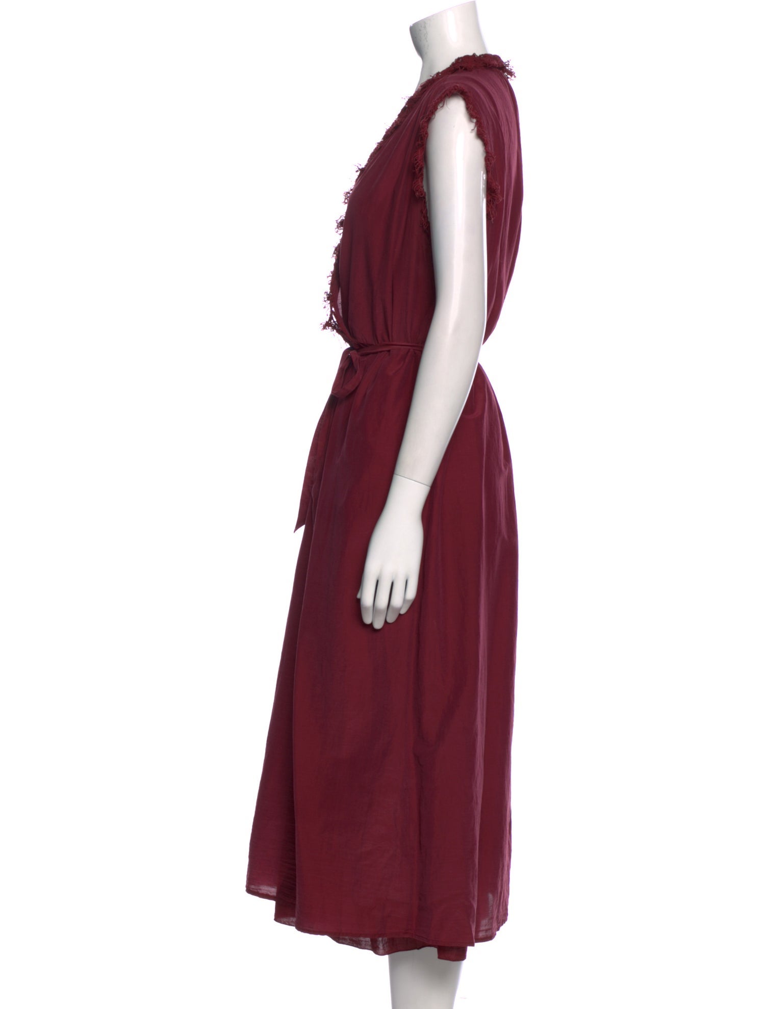 Pomandère V-Neck Long Dress
