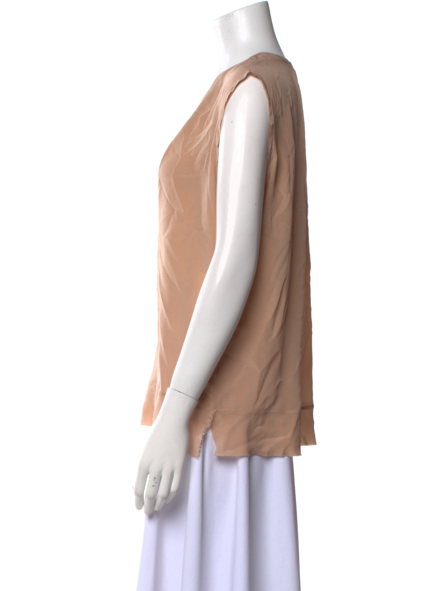 Pomandère Silk V-Neck Blouse
