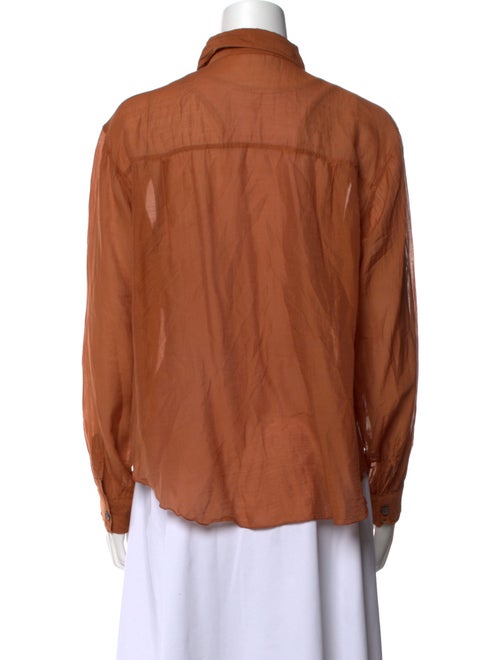 Pomandère Long Sleeve Button-Up Top