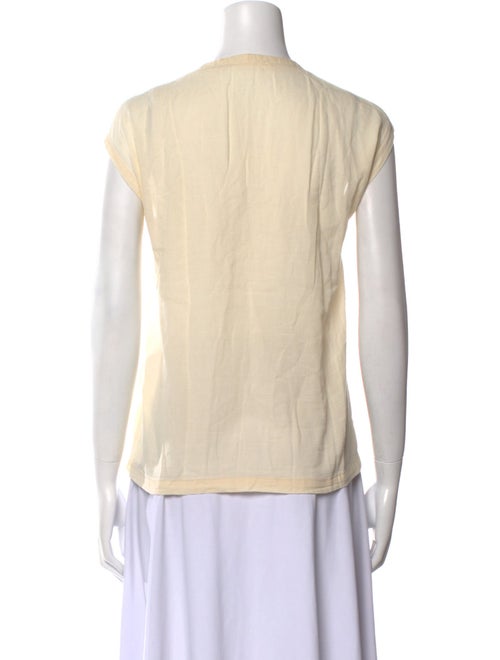 Pomandère V-Neck Sleeveless Blouse