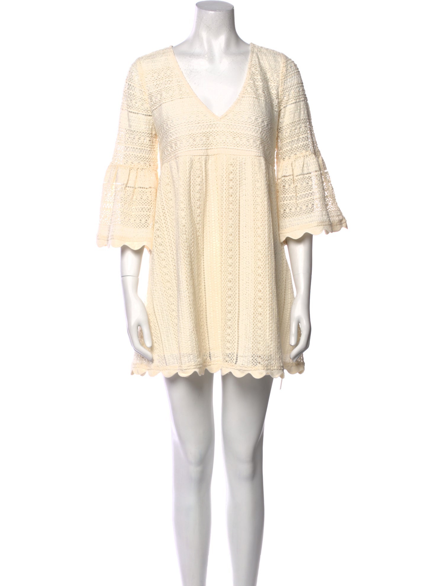 Pomandère V-Neck Mini Dress w/ Tags