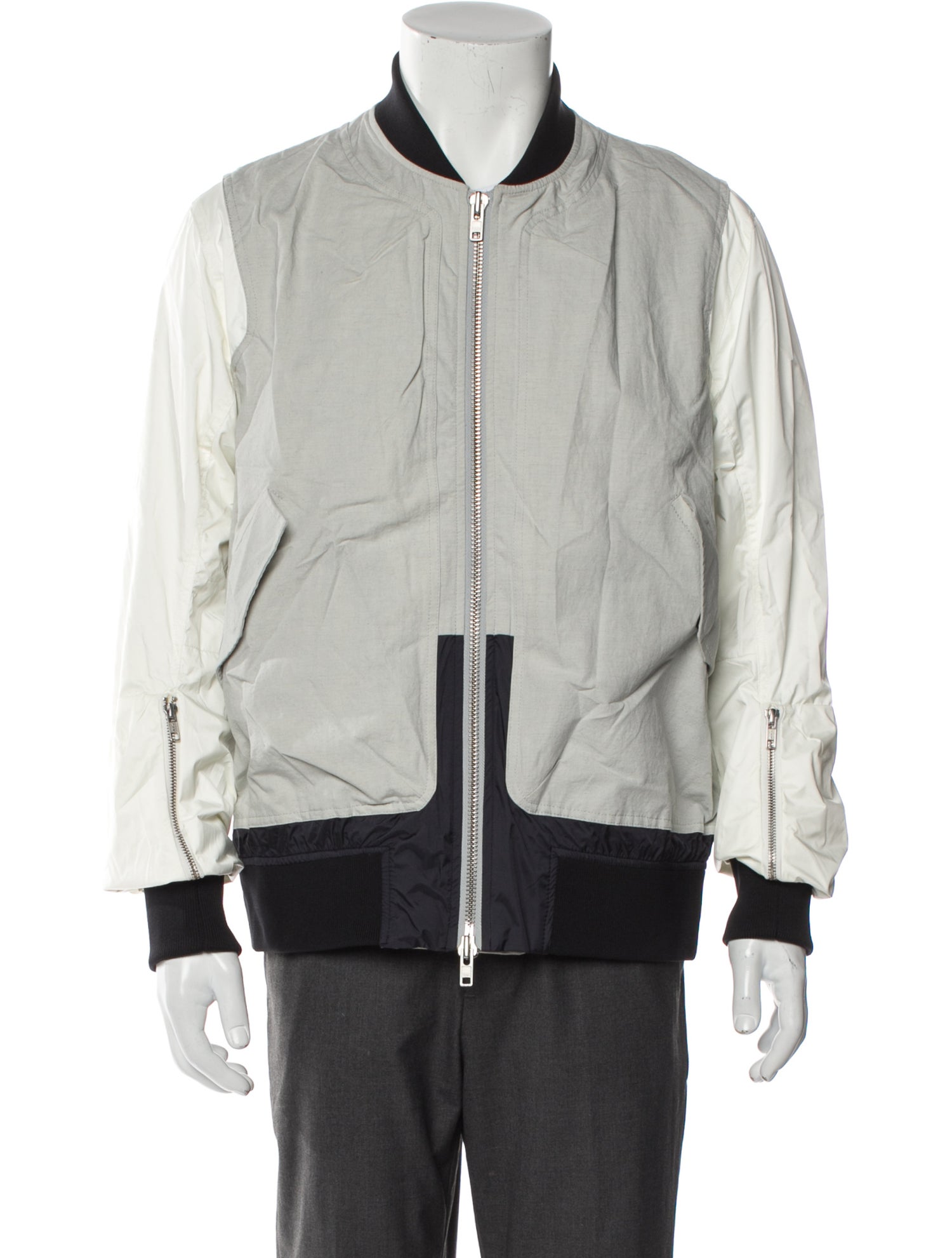 Tim Coppens Colorblock Pattern Bomber Jacket w/ Tags