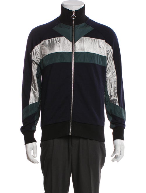 Tim Coppens Wool Colorblock Pattern Windbreaker