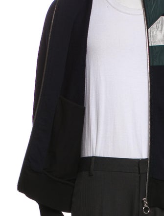 Tim Coppens Wool Colorblock Pattern Windbreaker