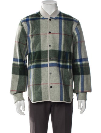 Tim Coppens Plaid Print Trucker Jacket