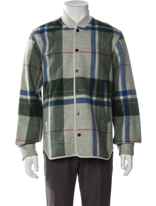 Tim Coppens Plaid Print Trucker Jacket