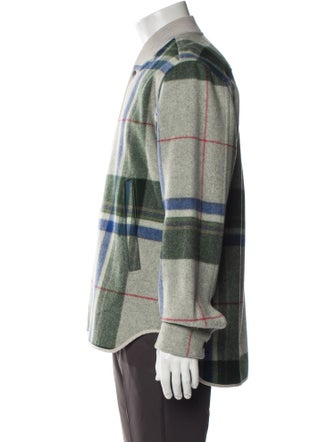 Tim Coppens Plaid Print Trucker Jacket