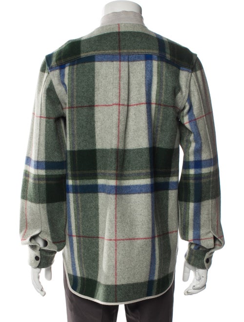 Tim Coppens Plaid Print Trucker Jacket