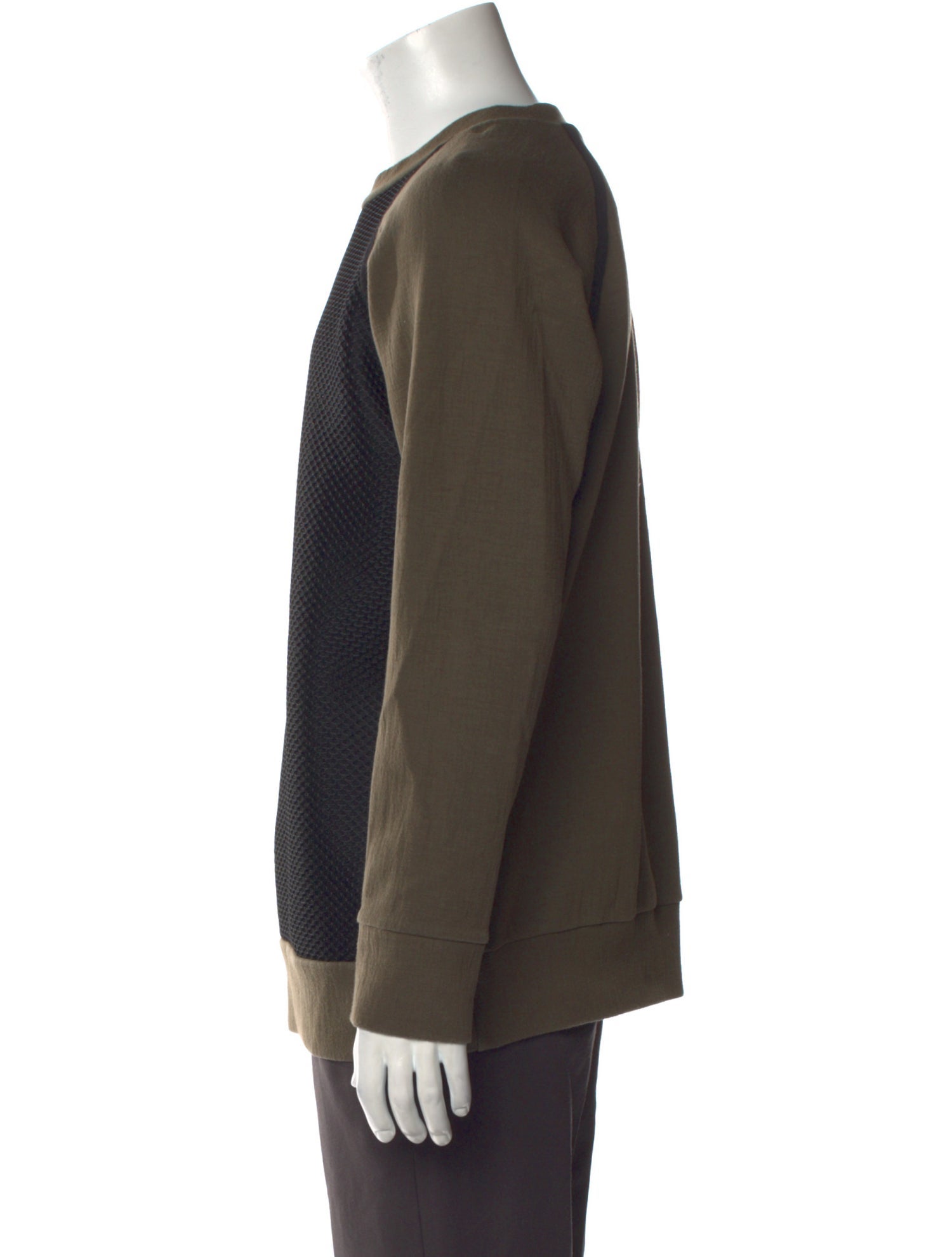 Christopher Raeburn Colorblock Pattern Crew Neck Sweatshirt