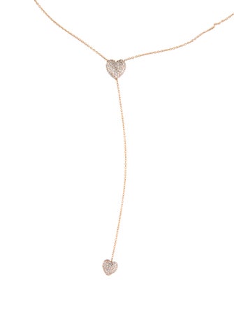 Carbon & Hyde 14K Diamond Heart Lavalier Necklace