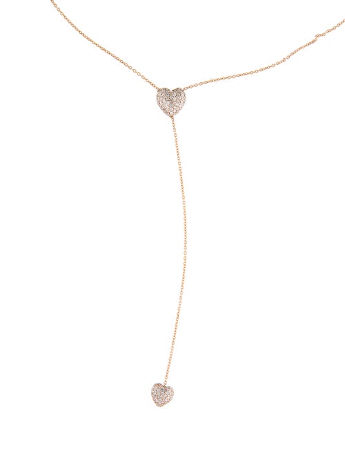 Carbon & Hyde 14K Diamond Heart Lavalier Necklace