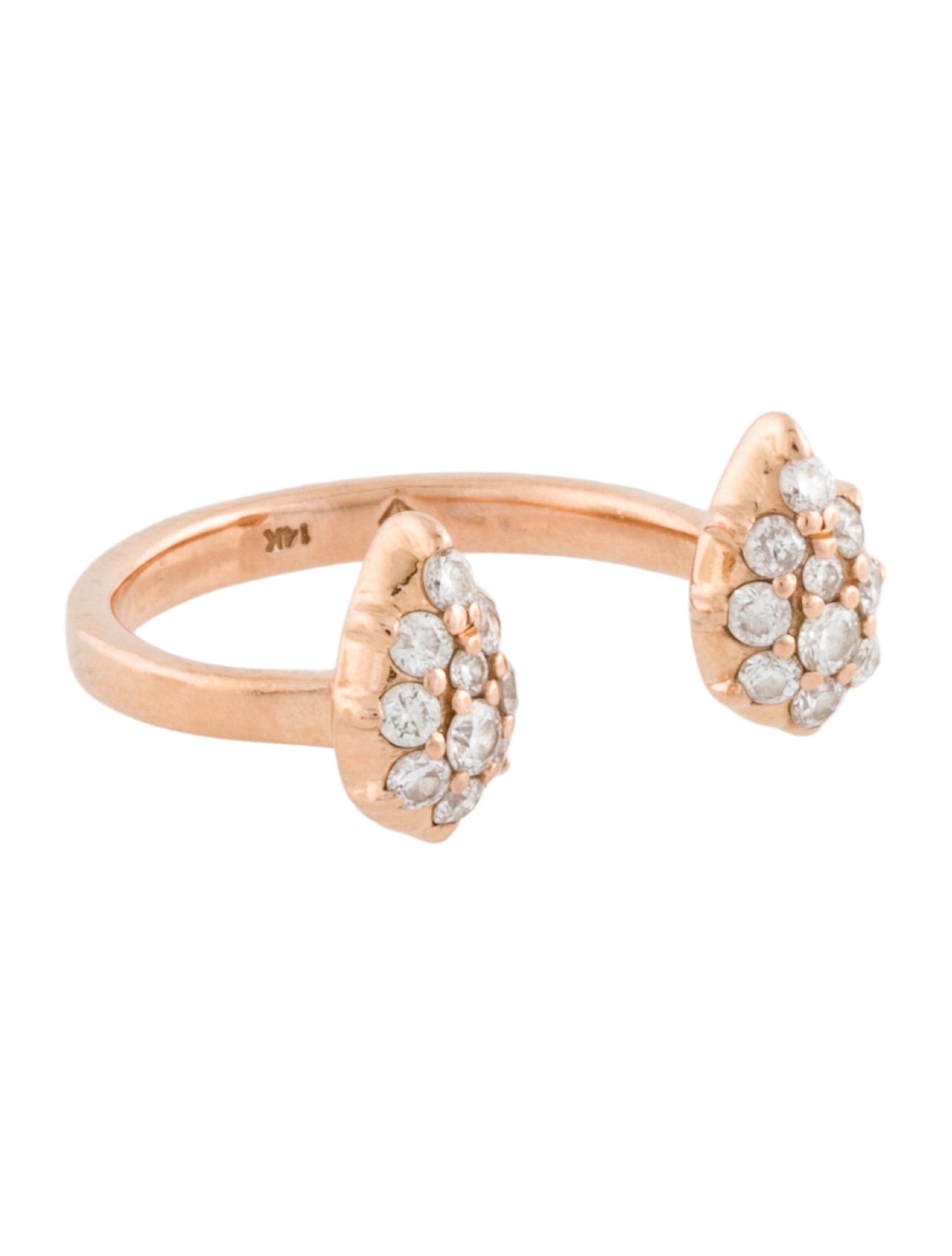 Carbon & Hyde 14K Diamond Stella Ring