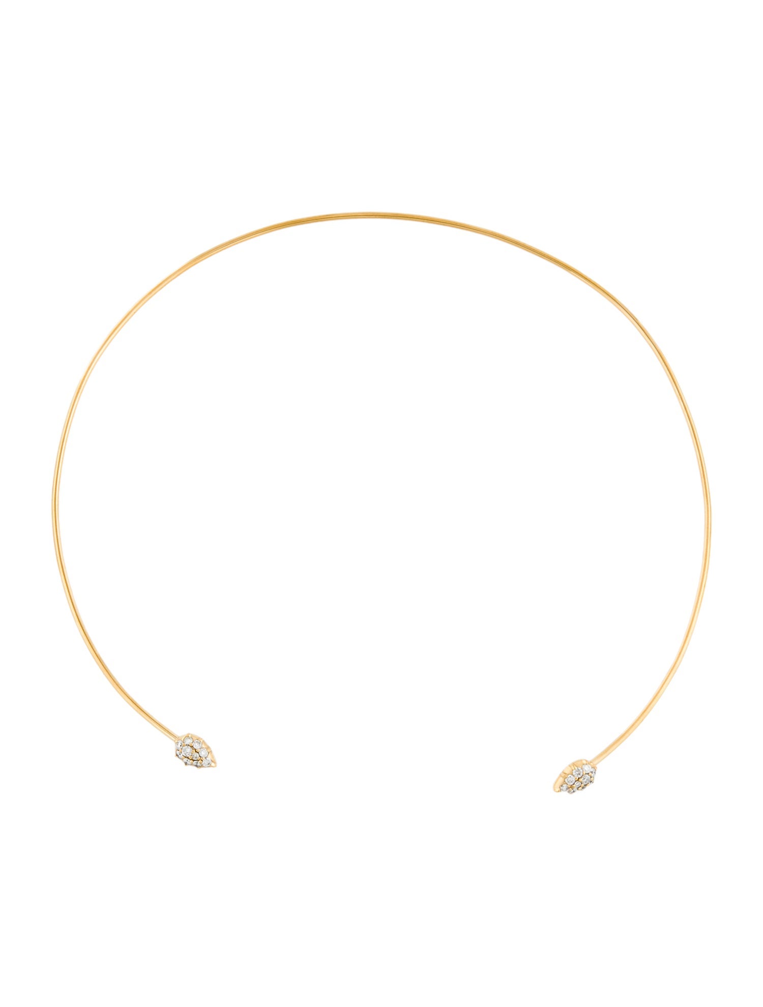 Carbon & Hyde 14K Diamond Open Choker Necklace