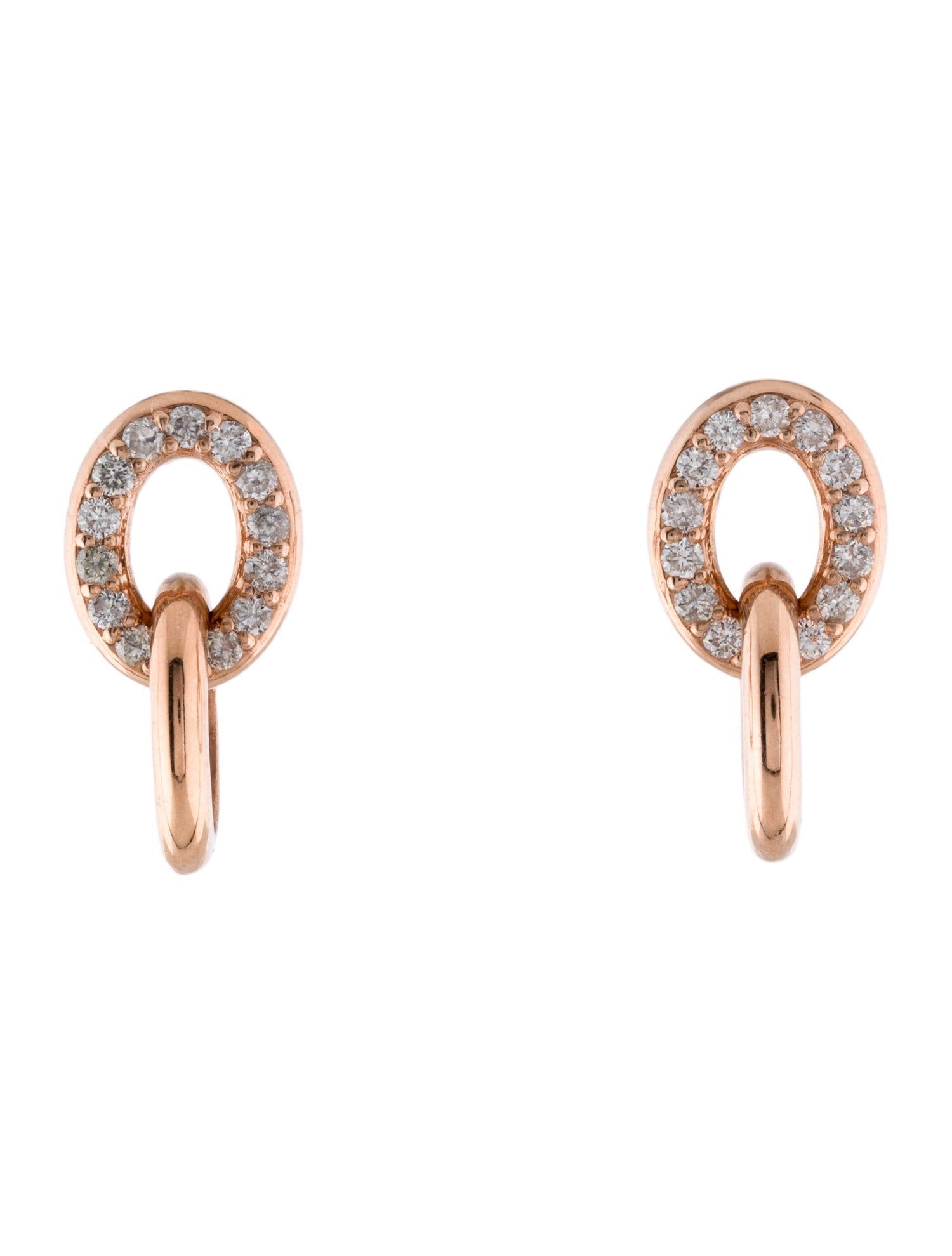 Carbon & Hyde 14K Diamond Linked Drop Earrings