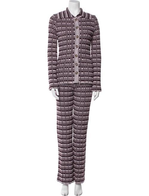 Cordova Merino Wool Plaid Print Pant Set