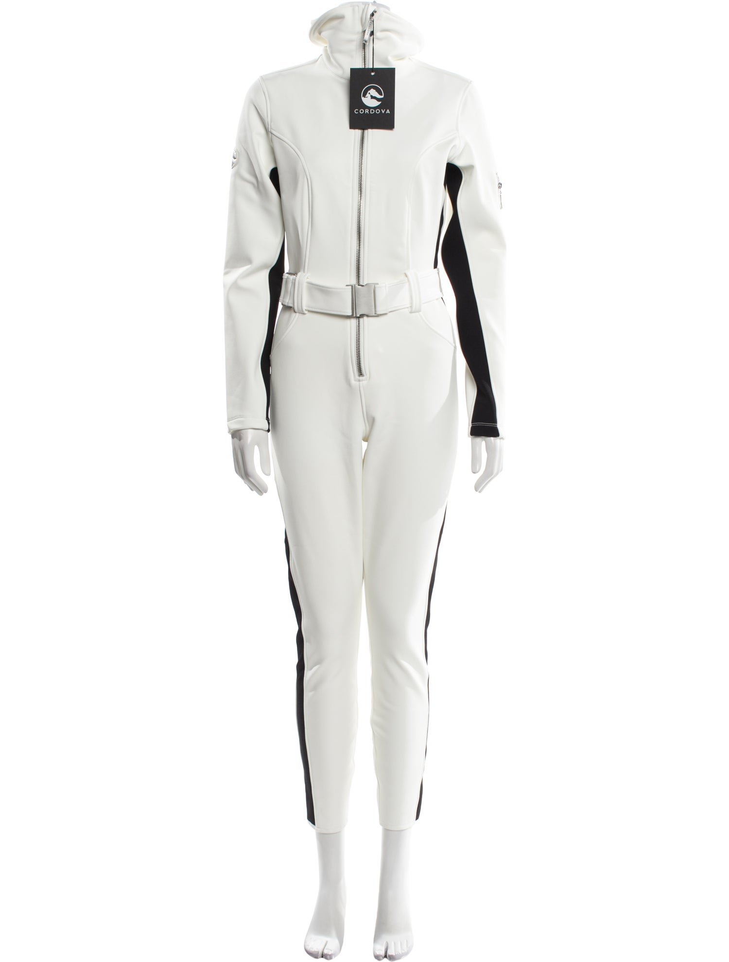 Cordova Colorblock Pattern Turtleneck Jumpsuit w/ Tags