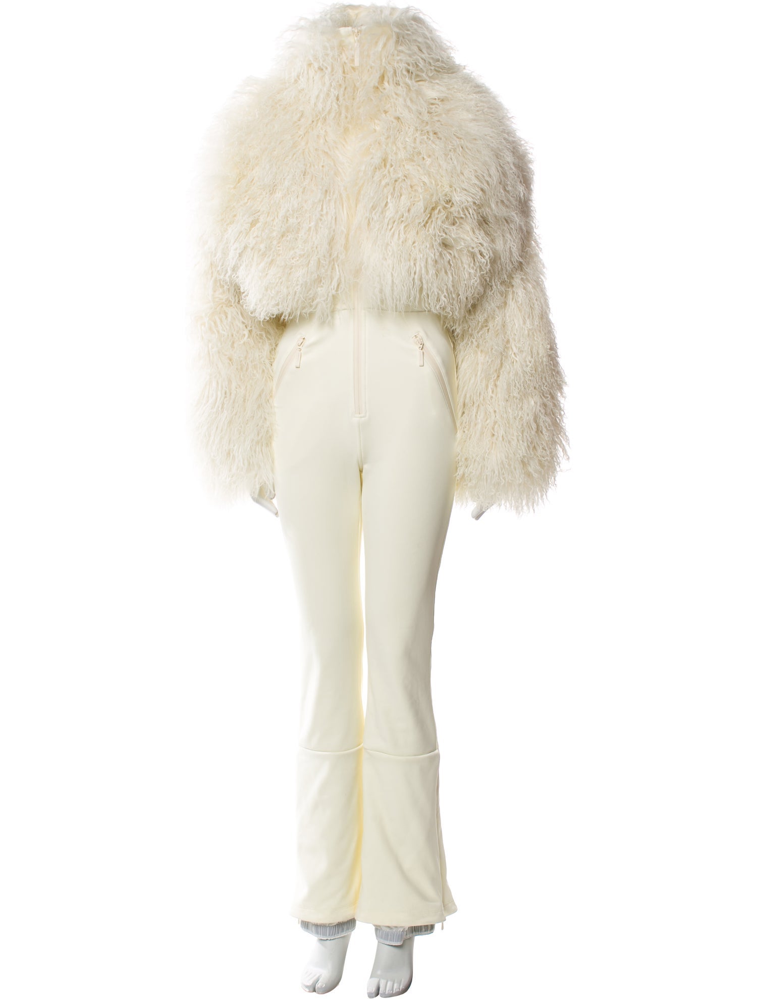 Cordova Shearling Mock Neck Jumpsuit