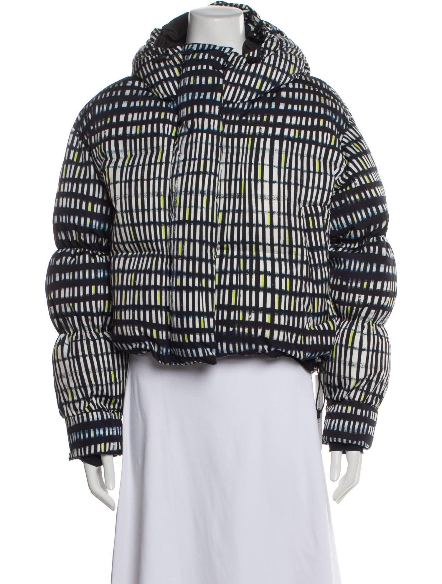 Cordova Plaid Print Down Jacket