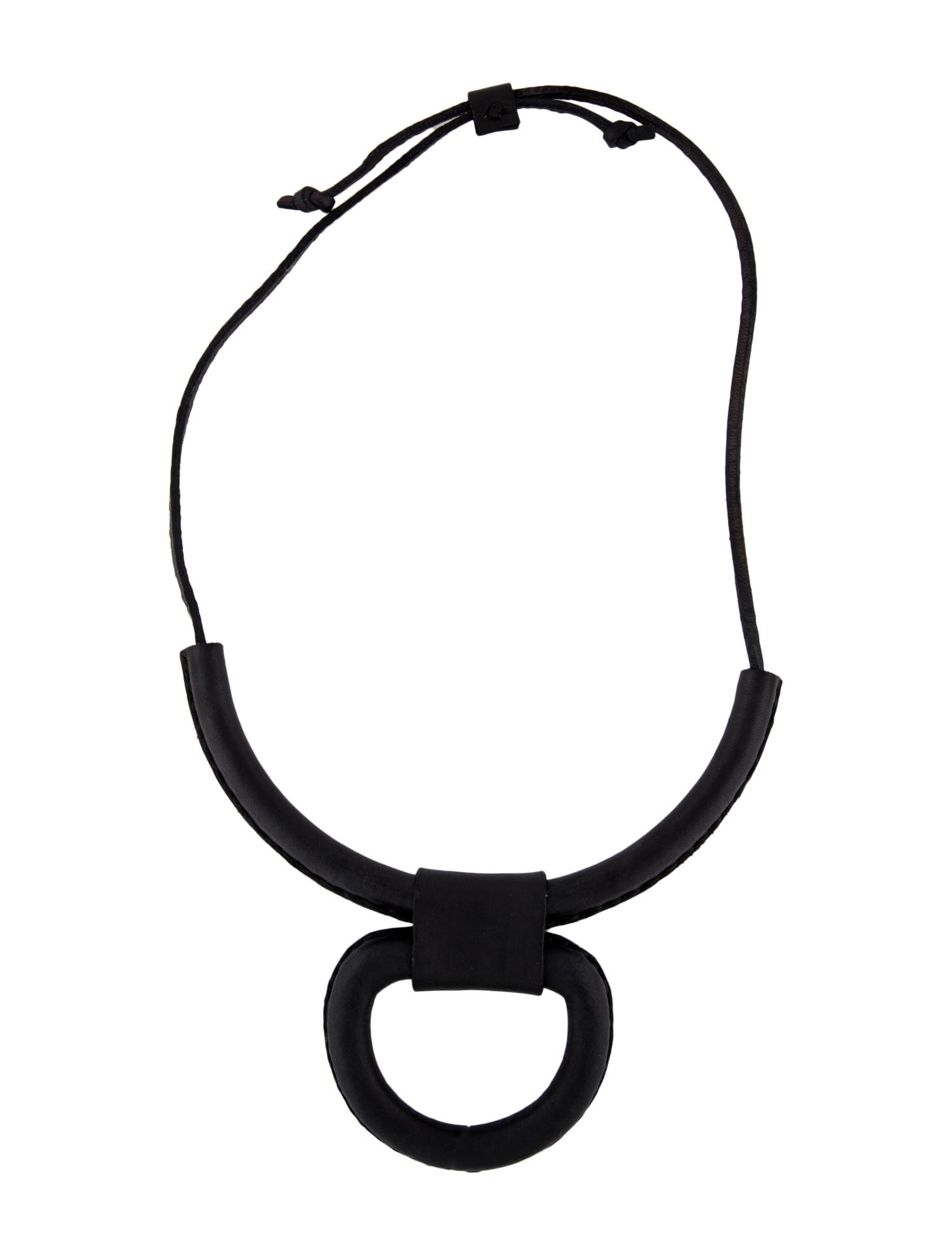Crescioni Leather 'Union' Adjustable Pendant Necklace