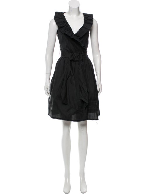 Catherine Regehr Silk Ruffle Wrap Dress