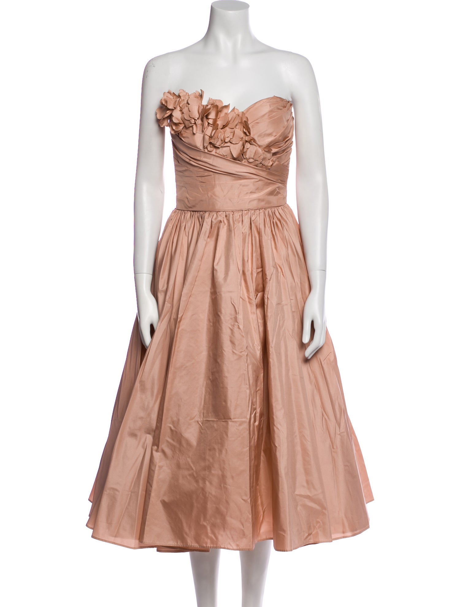 Catherine Regehr Strapless Knee-Length Dress