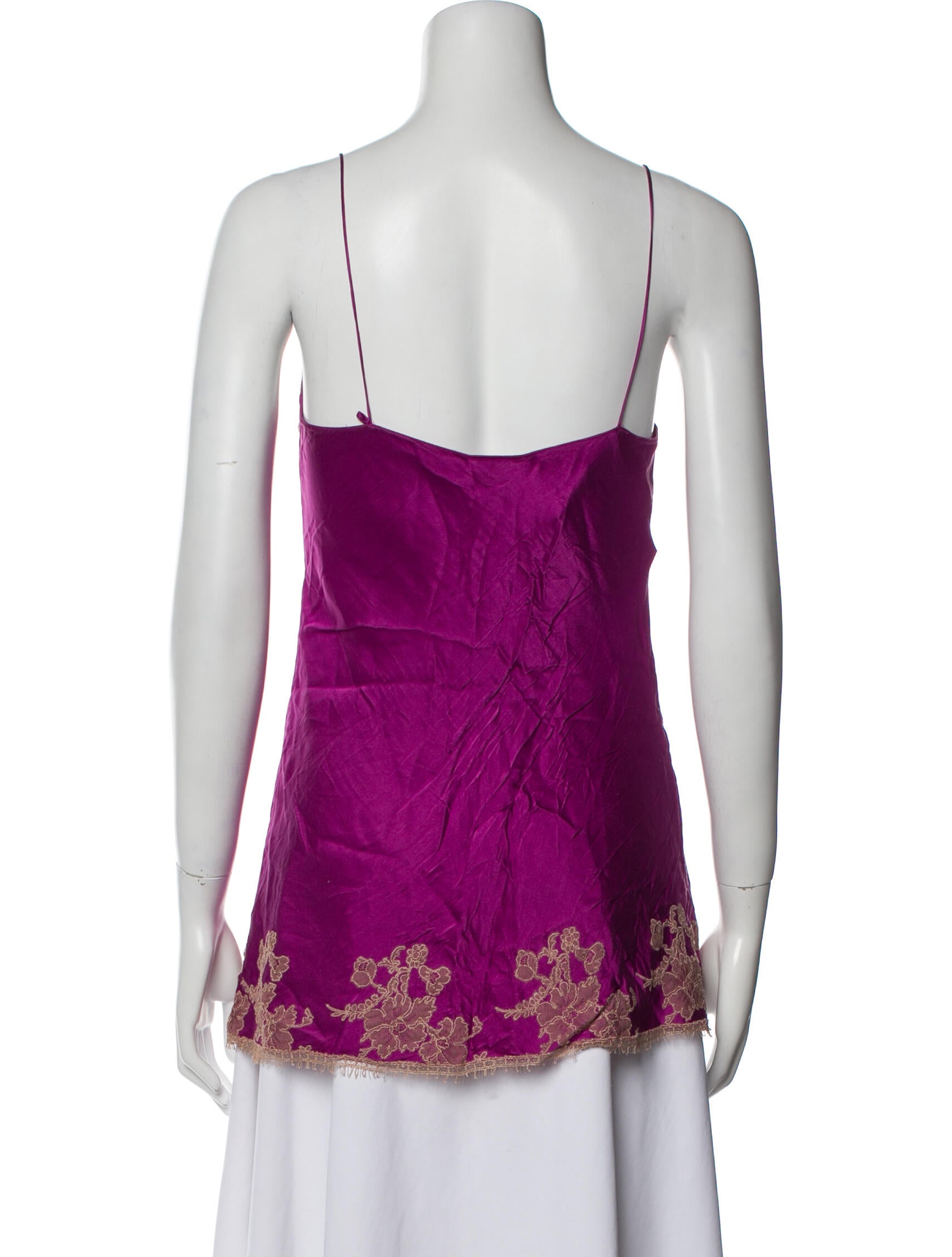 Carine Gilson Silk Floral Print Pajamas