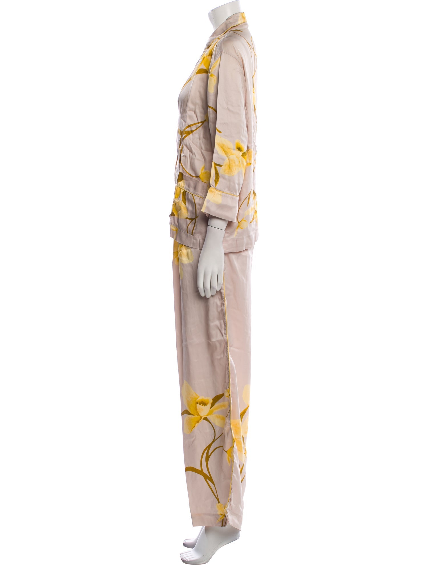 Carine Gilson Silk Printed Pajamas
