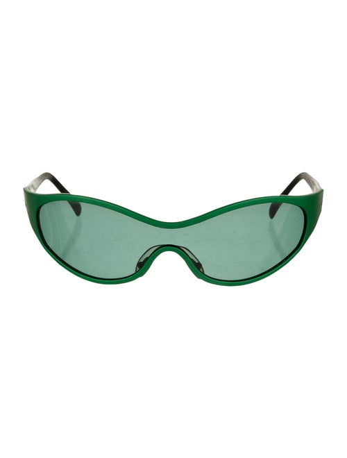 Christian Roth Shield Tinted Sunglasses Green