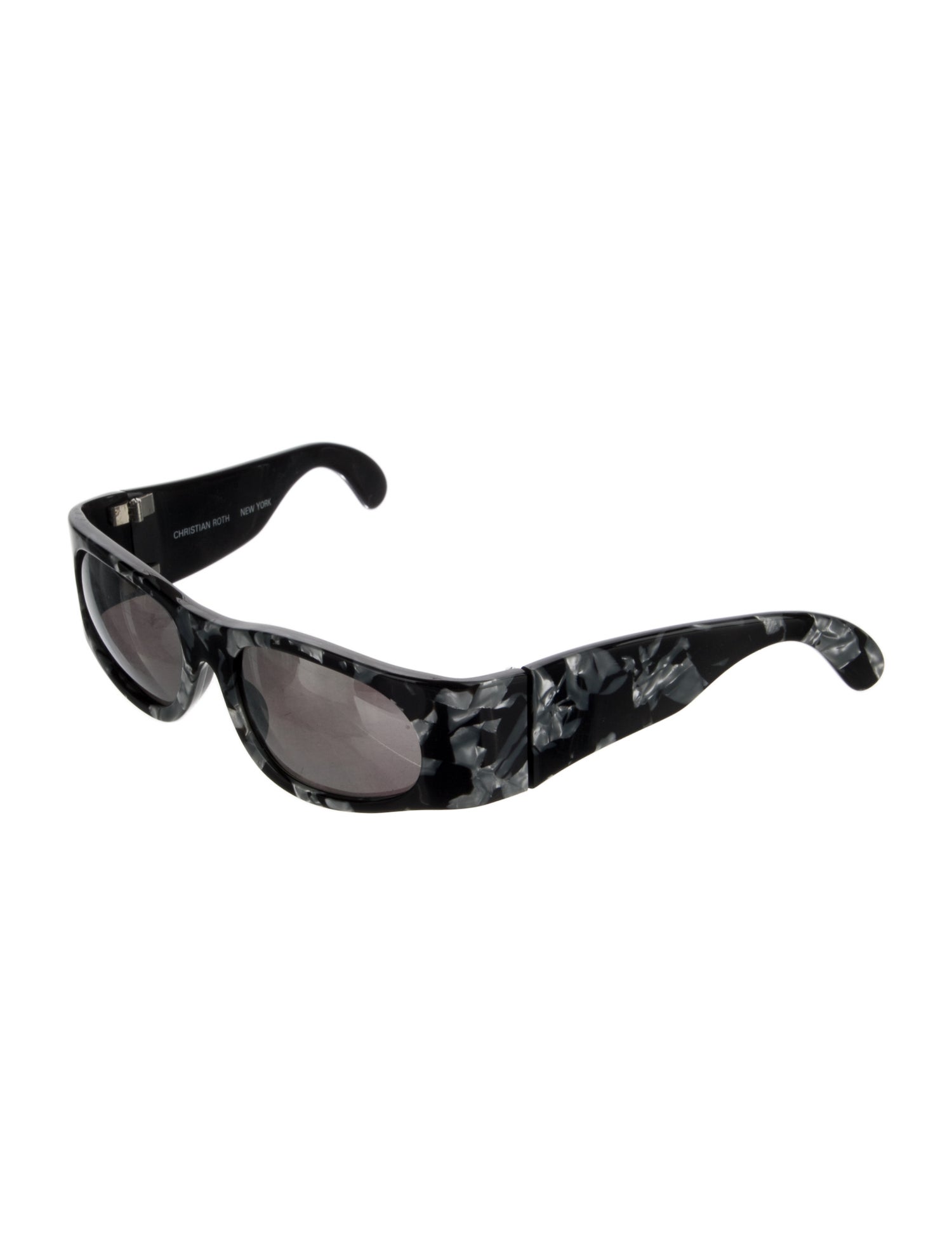 Christian Roth Shield Mirrored Sunglasses