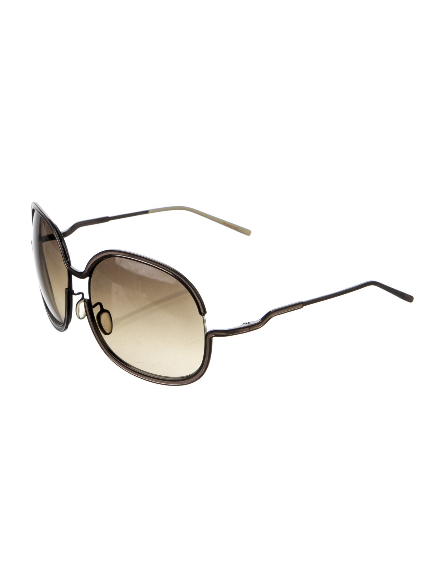 Christian Roth Oversize Gradient Sunglasses