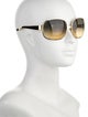 Christian Roth Square Gradient Sunglasses
