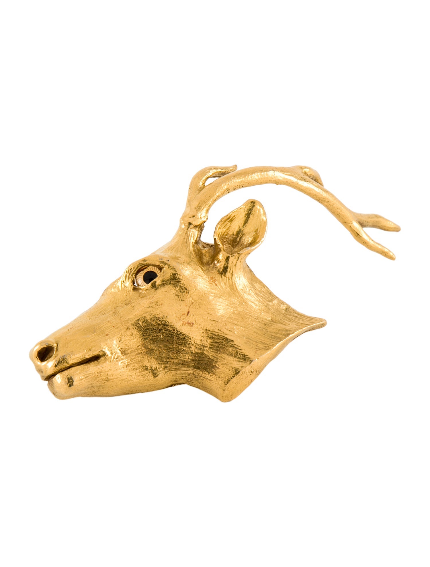 Christopher Ross Gold Deer Belt Buckle