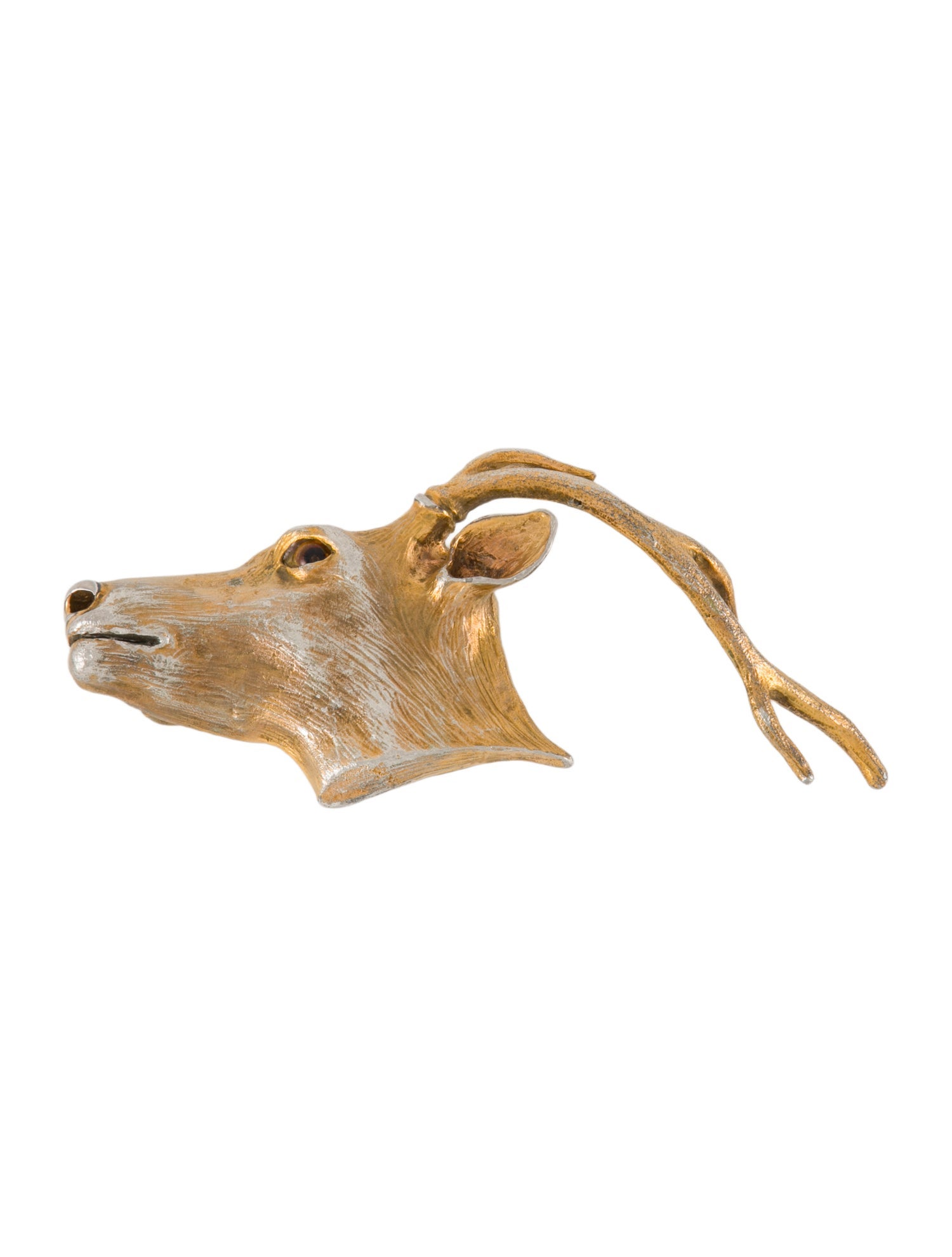 Christopher Ross Gold Deer Belt Buckle