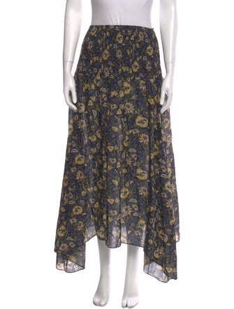 Chufy Floral Print Midi Length Skirt