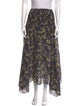 Chufy Floral Print Midi Length Skirt