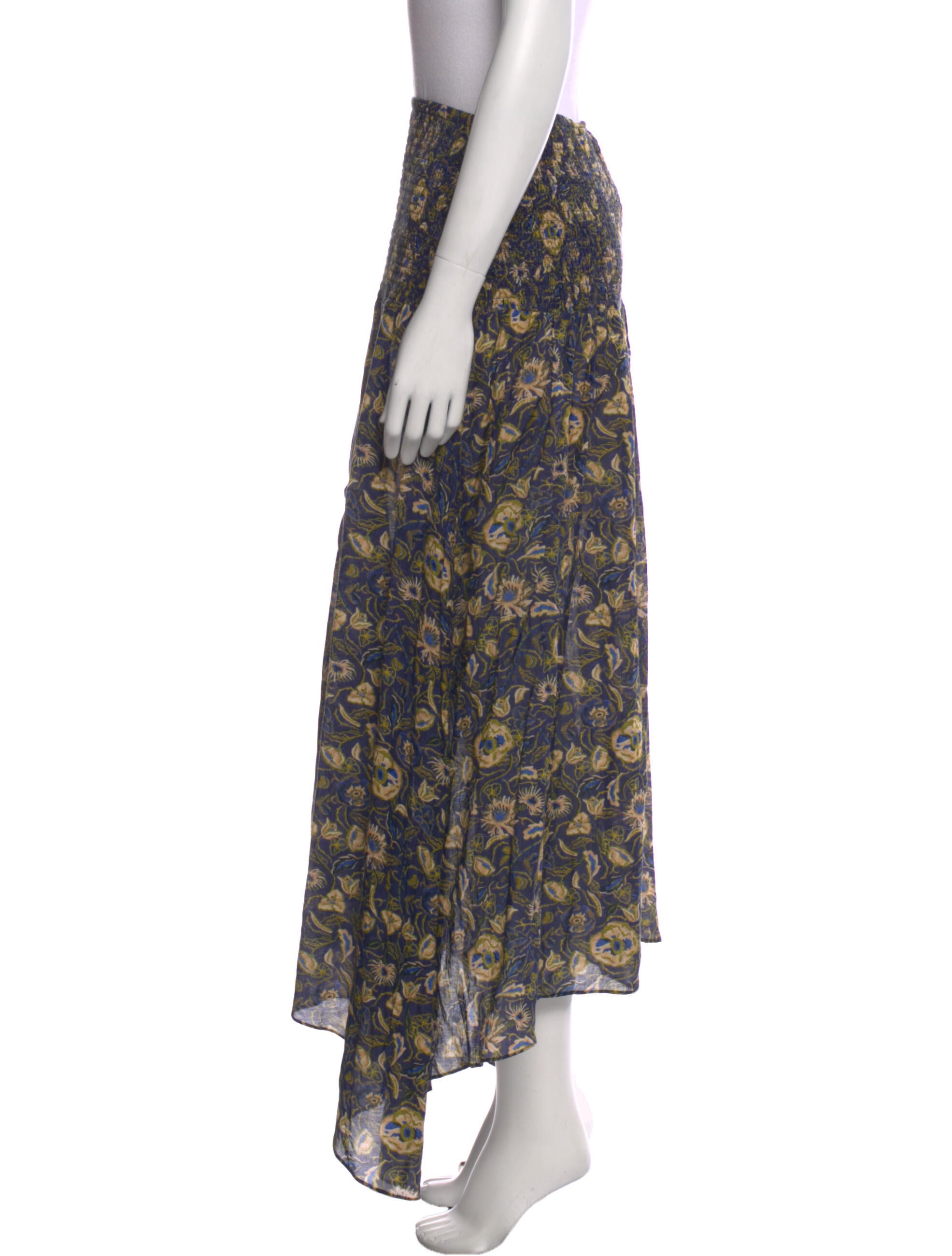 Chufy Floral Print Midi Length Skirt