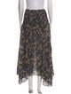 Chufy Floral Print Midi Length Skirt