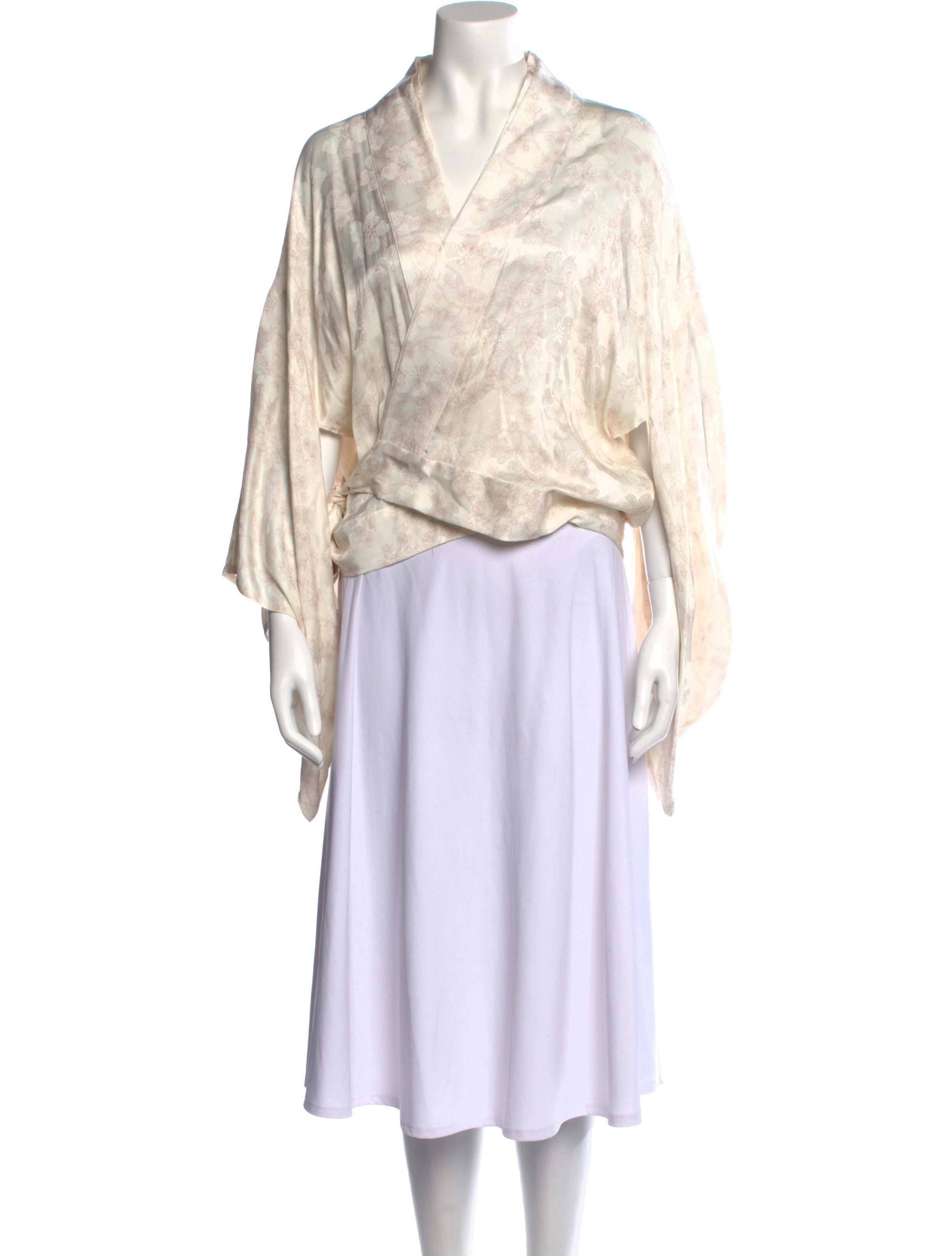 Chufy Printed V-Neck Blouse