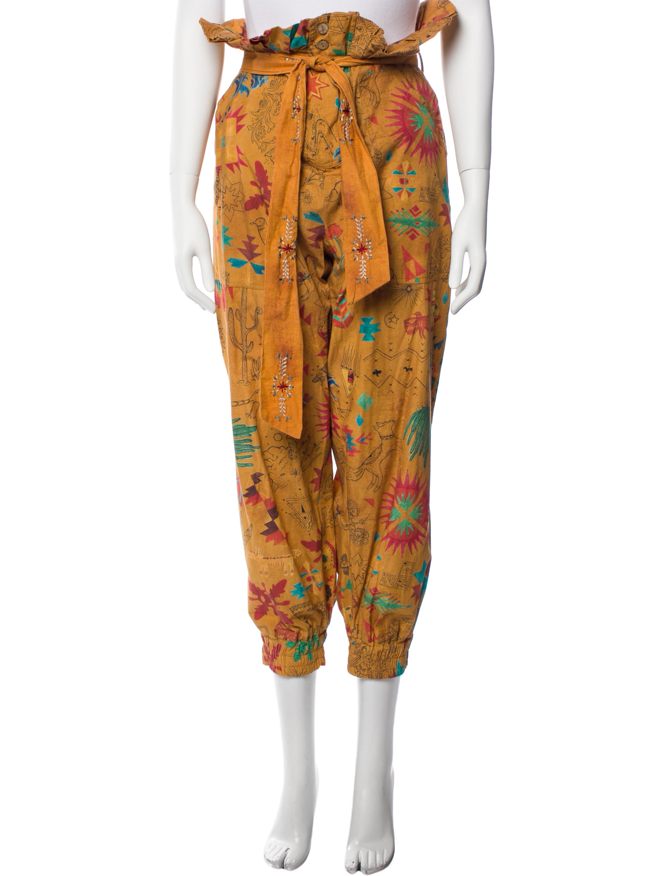 Chufy Printed Skinny Leg Pants