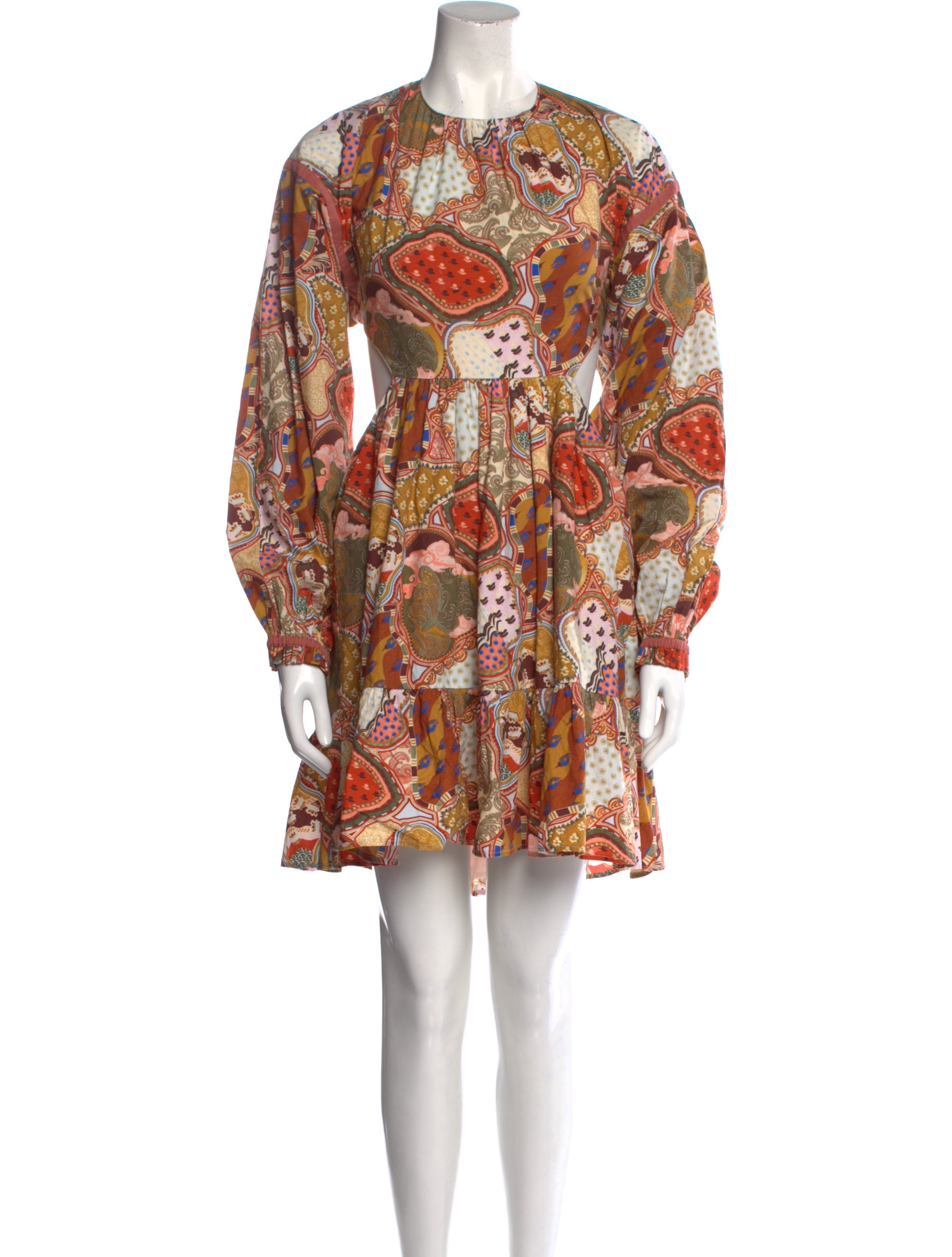 Chufy Paisley Print Knee-Length Dress