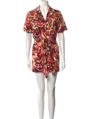 Chufy Jumpsuits and Rompers Printed V-Neck Romper XS