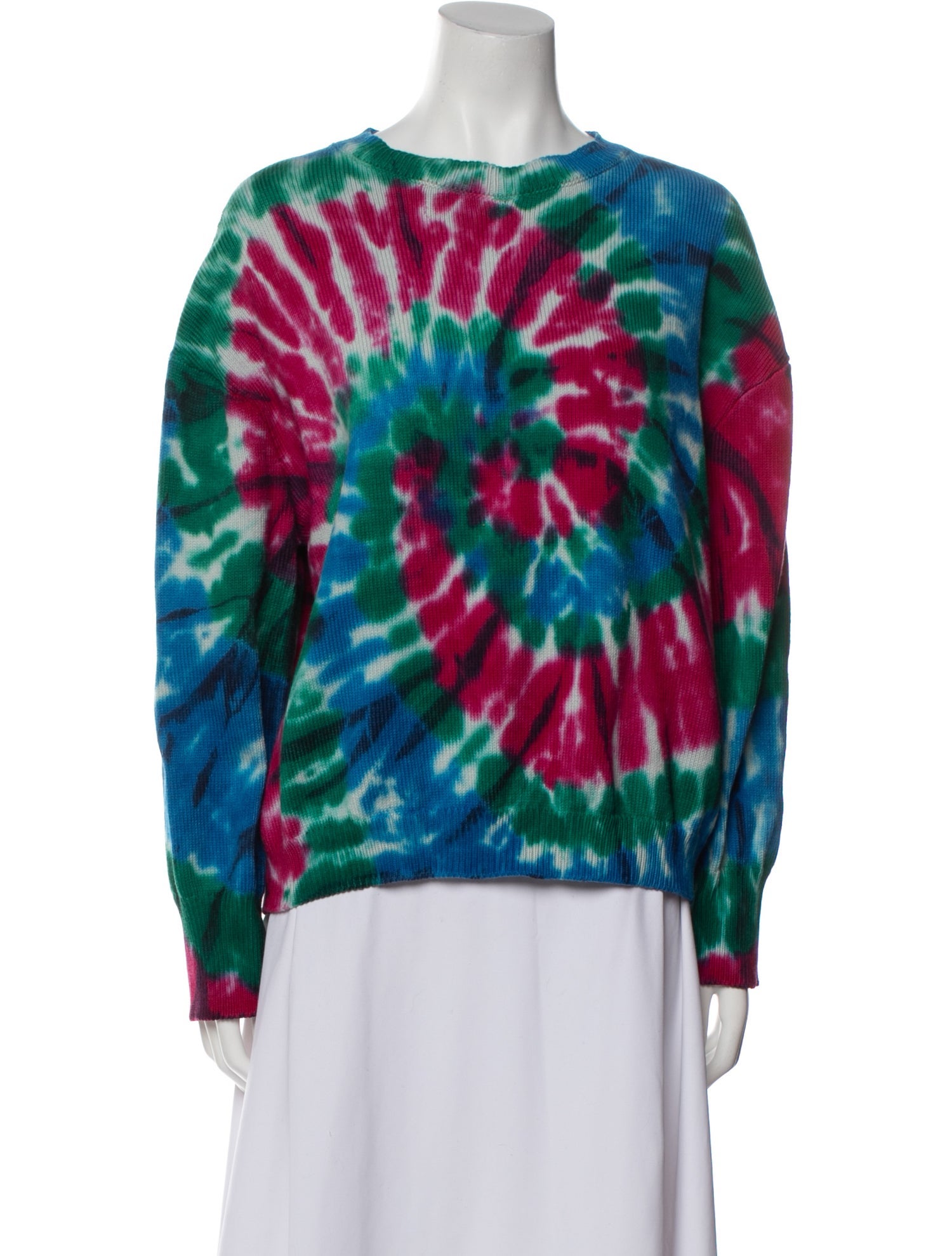 Chufy Tie-Dye Print Scoop Neck Sweater