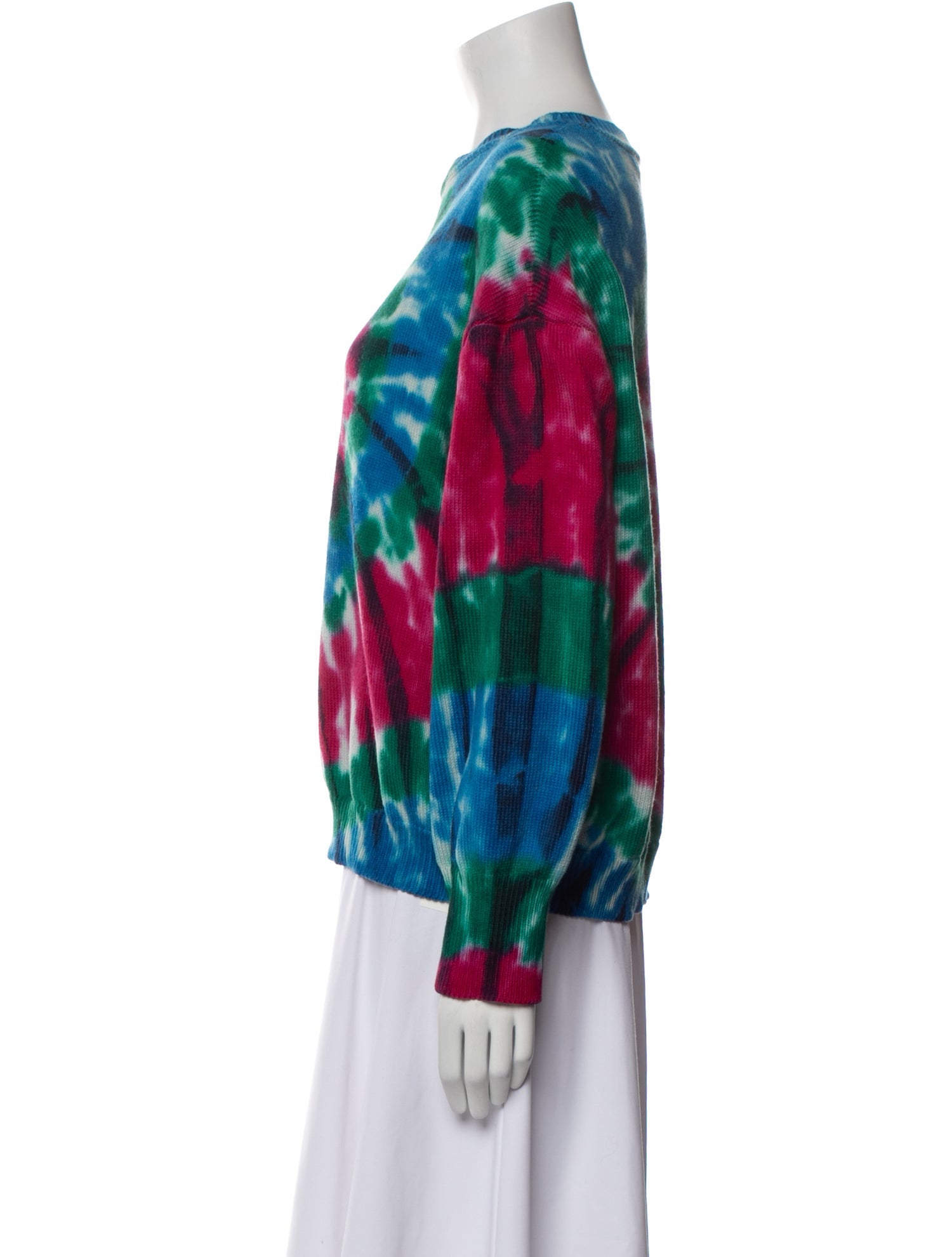 Chufy Tie-Dye Print Scoop Neck Sweater