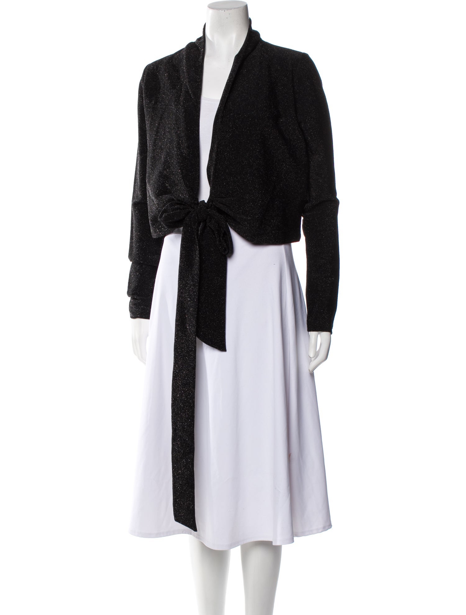 Chufy Open Front Long Sleeve Crop Top