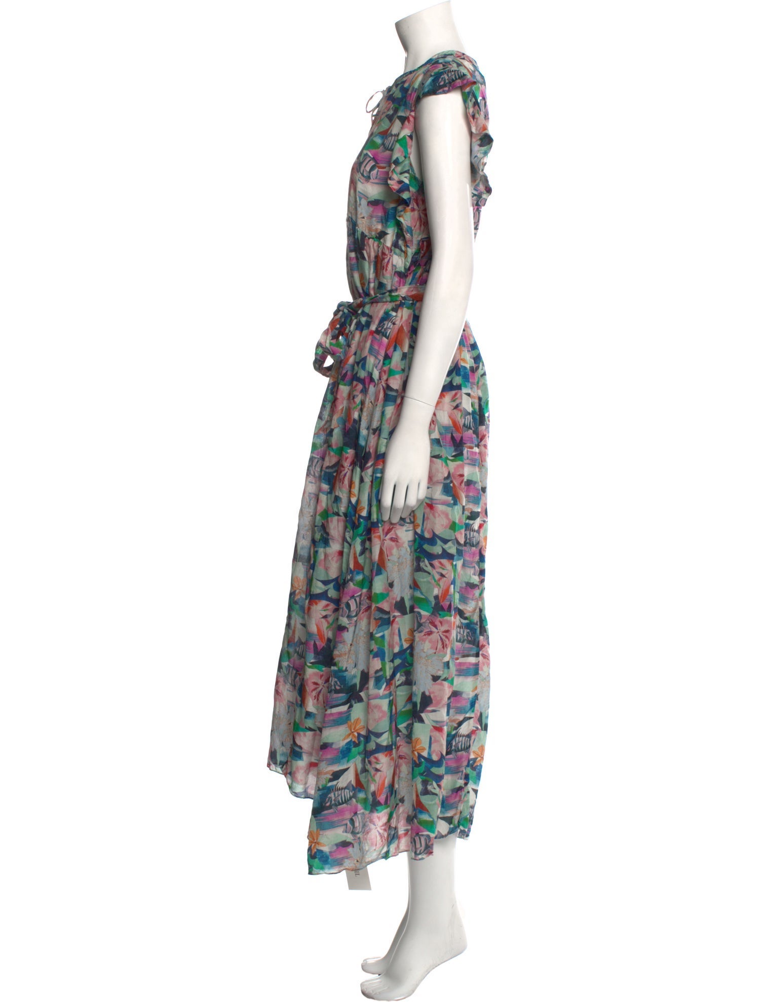 Chufy Floral Print Long Dress