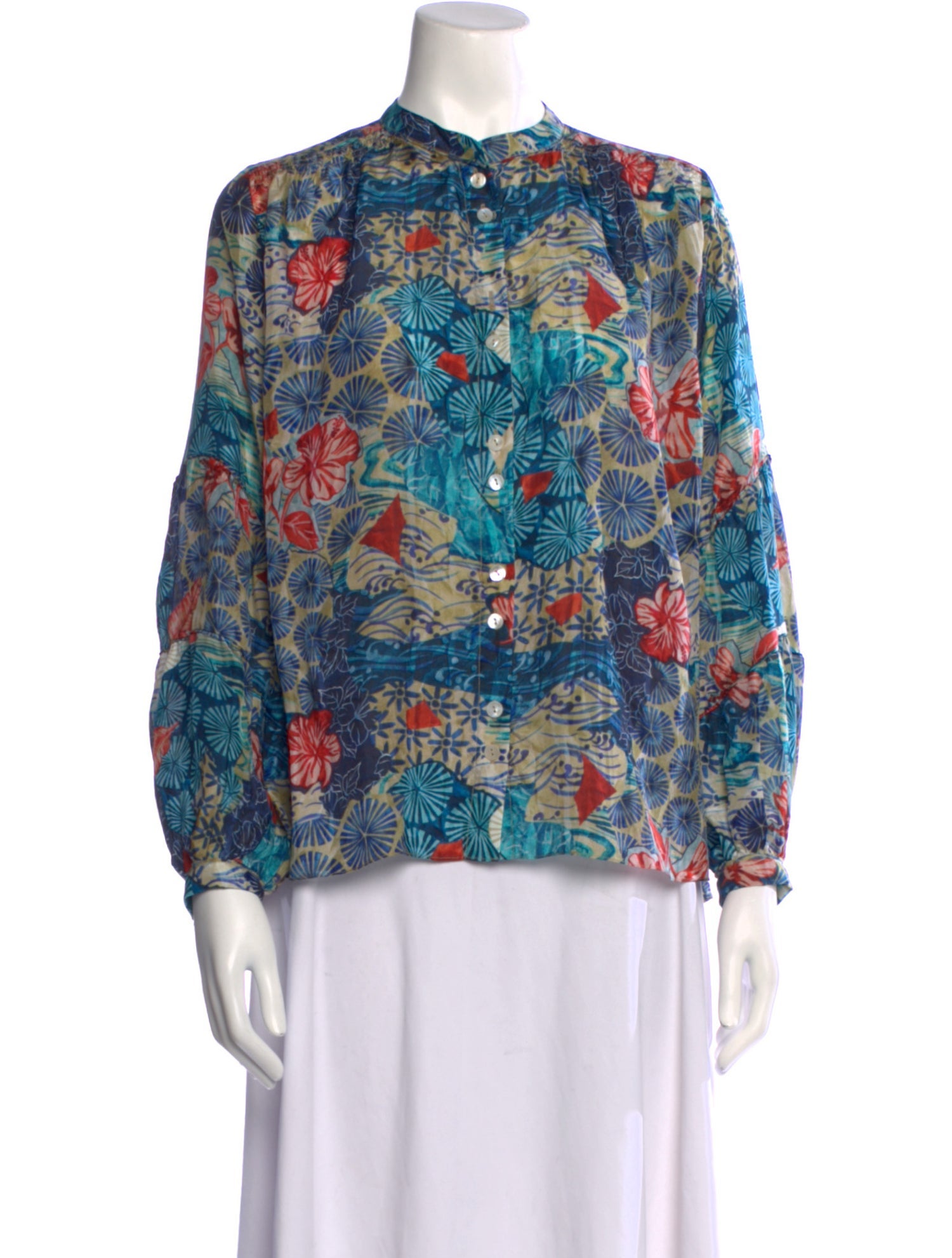 Chufy Silk Printed Blouse